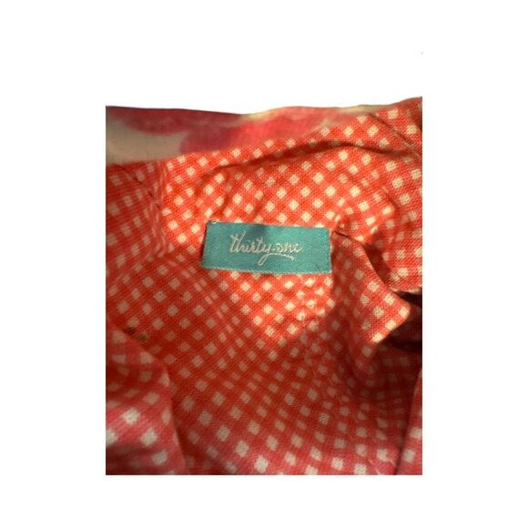 Thirty-One Colorful Boho Print Cotton Canvas Crossbody Bag With Adjustable Strap - Picture 9 of 10